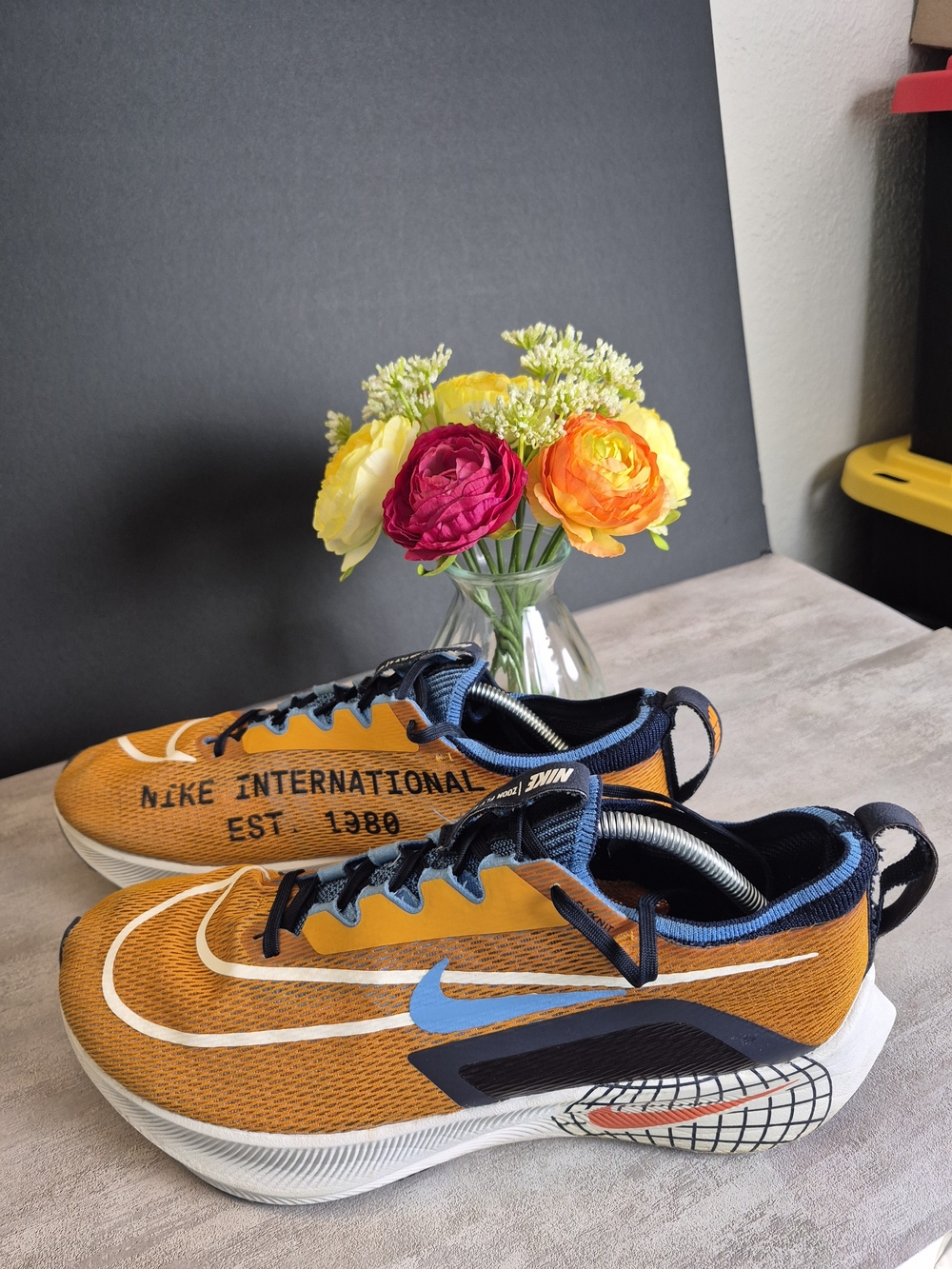 Nike Men’s. International! Orange Athletic Shoes with Blue Accents. Size12